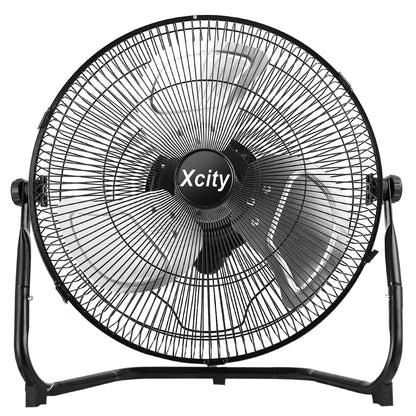 Xcity 12 Inch Metal Floor & Box Fan High Velocity 1800 CFM