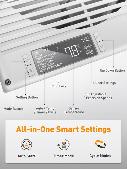 8-Inch Room-to-Room Fan