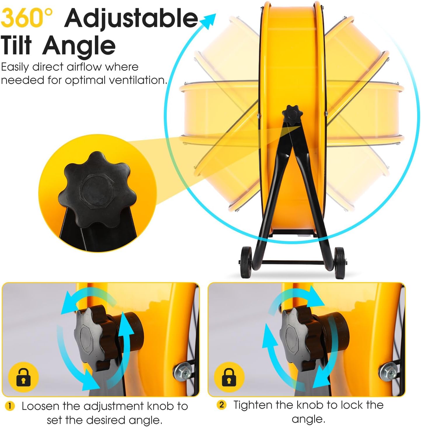 Heavy Duty Metal Drum Fan