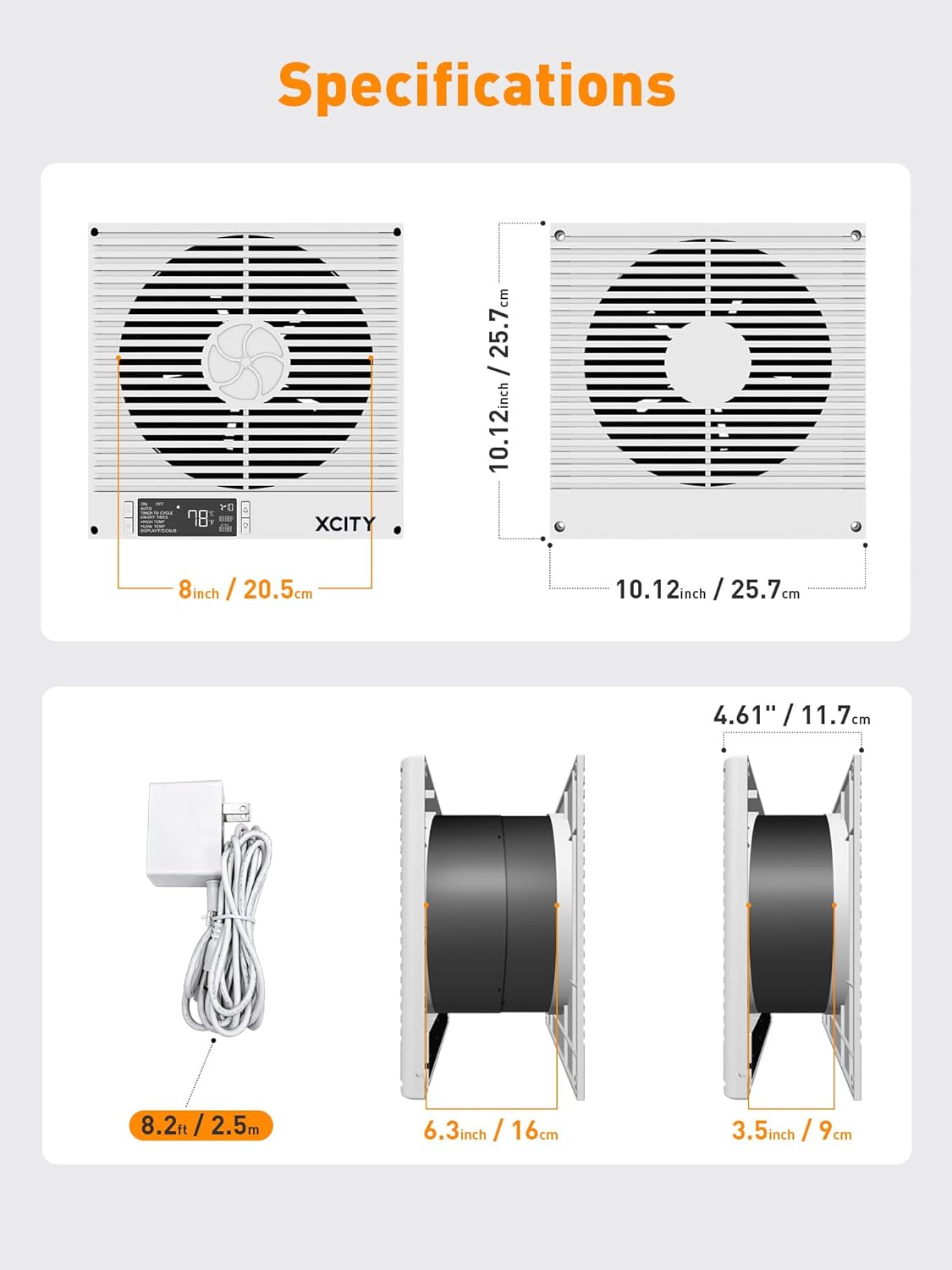 8-Inch Room-to-Room Fan