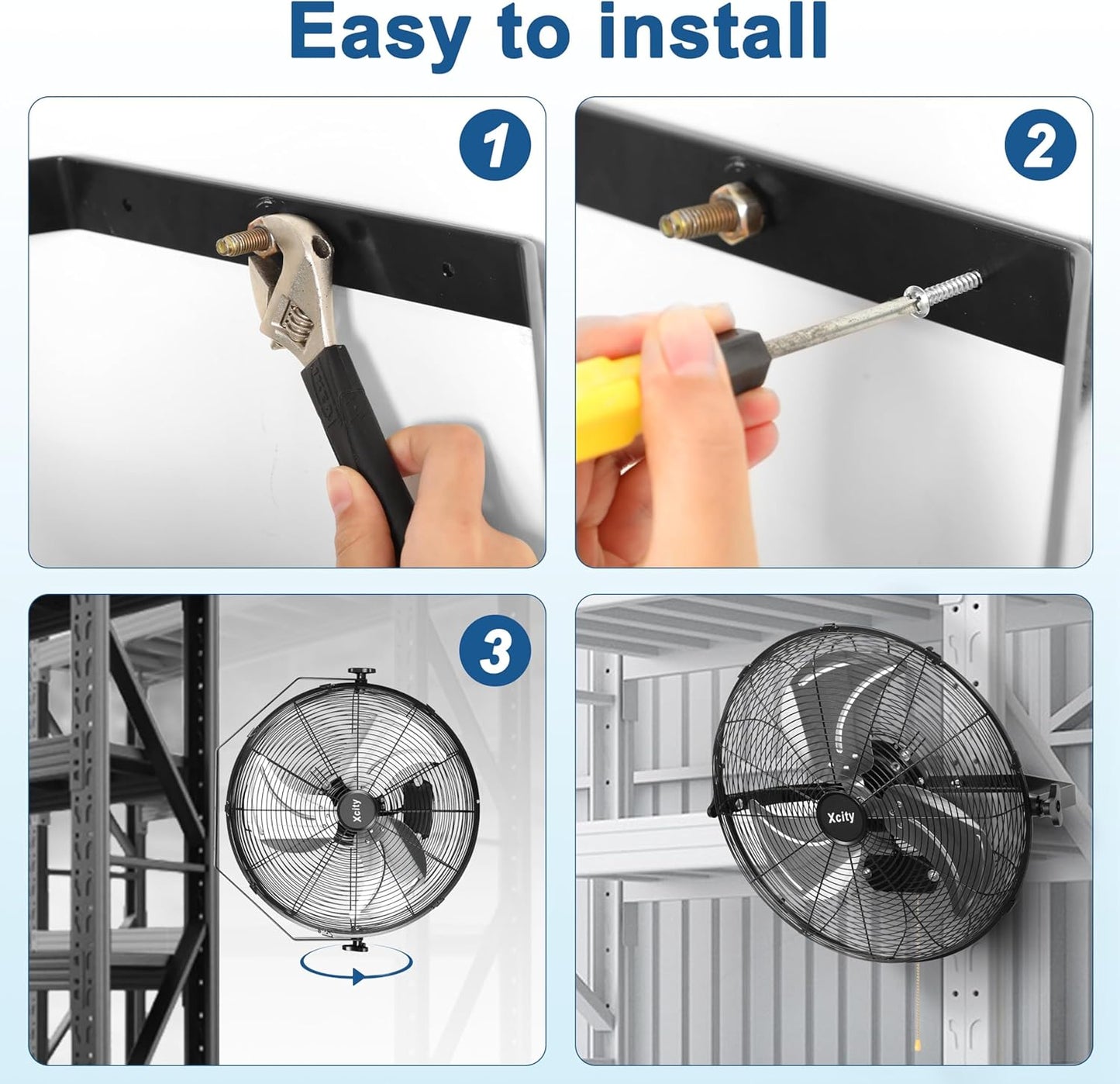 Metal Wall Mounted Fan
