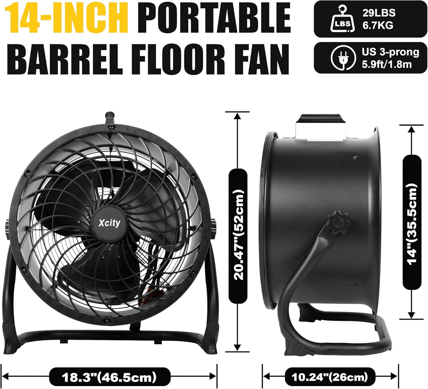 Metal Drum Fan