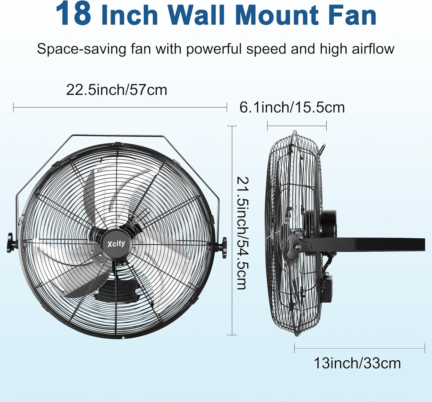 Metal Wall Mounted Fan