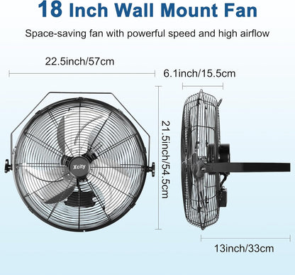 Metal Wall Mounted Fan