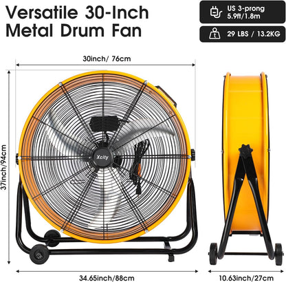 Heavy Duty Metal Drum Fan