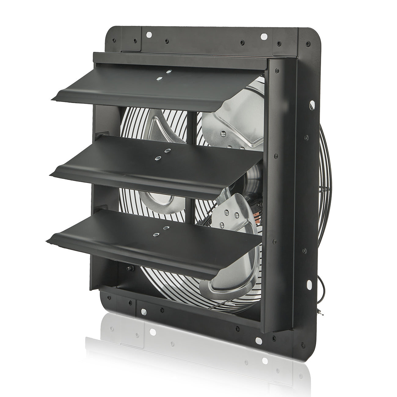 Shutter fan with 1.8M power cord and remote control AC Black